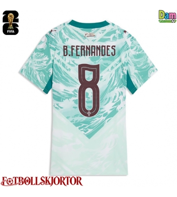 Portugal Bruno Fernandes #8 Bortatröja Dam VM 2026 Kortärmad